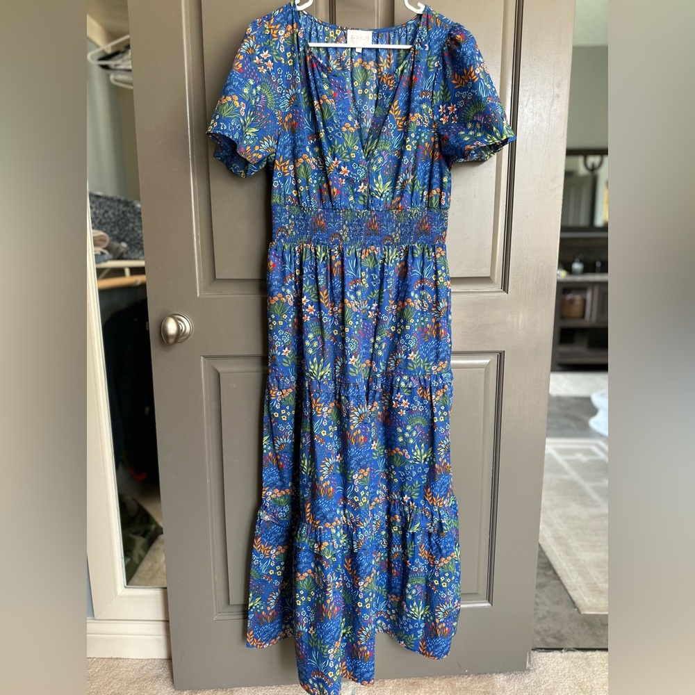 Floral Blue Dress